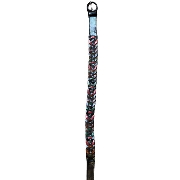 Leather Multi Color Vintage Belt main image 5